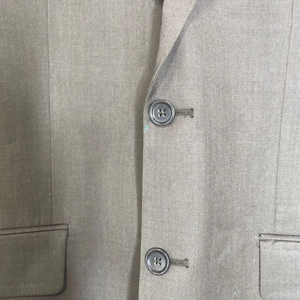 Banana Republic Men's 2 Button Blazer Sport Coat V-Neck Long Sleeve Brown Size 4